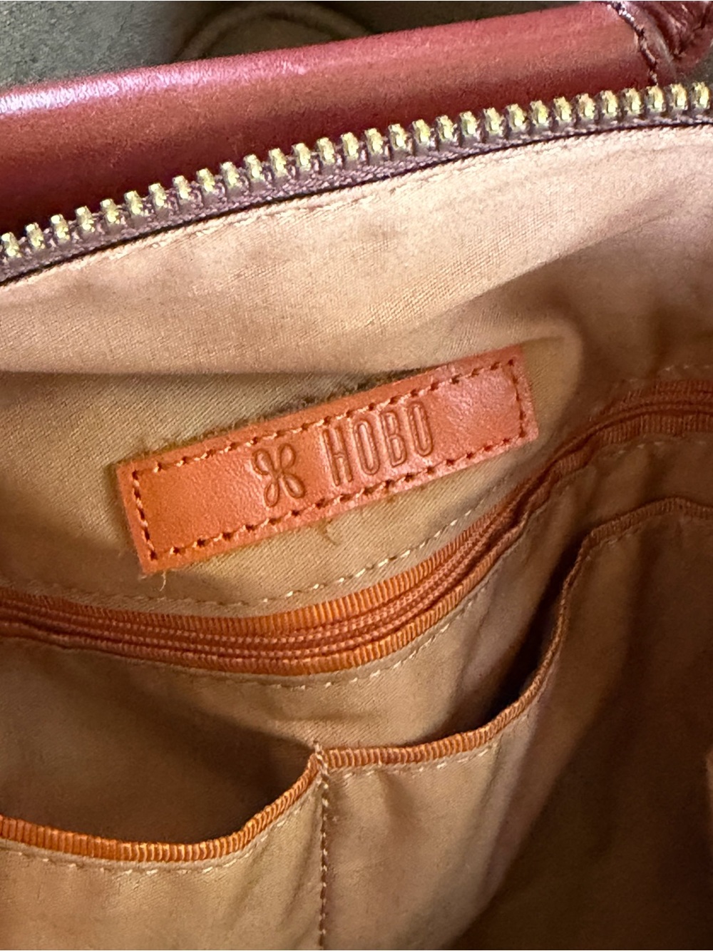 HOBO Stud-Trim Leather Hobo in Oxboood - Picture 10 of 12